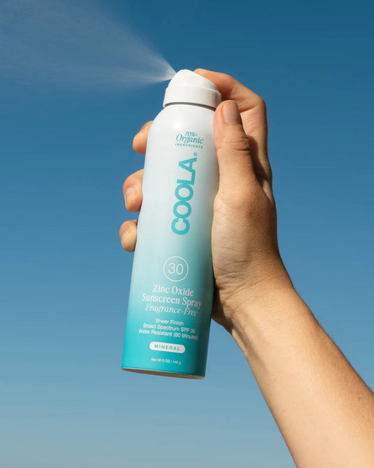 COOLA Zinc Oxide Sunscreen Spray SPF 30 (Fragrance Free)