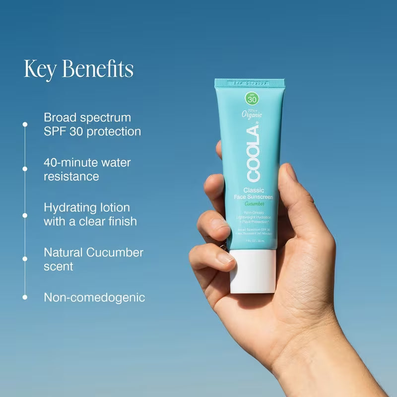 Coola Classic Face Sunscreen SPF 30 Cucumber