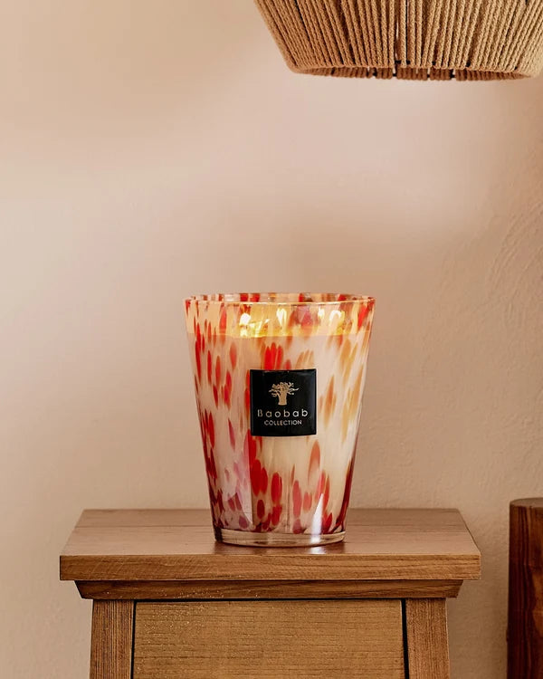 Baobab Candle Pearls Coral