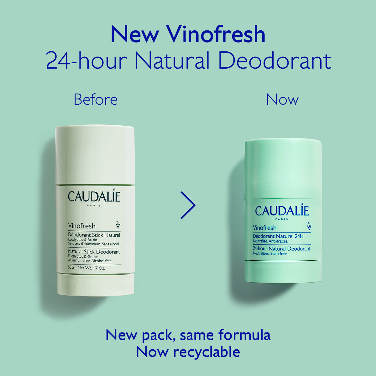 Caudalie Vinofresh Natuurlijke Deodorant Stick