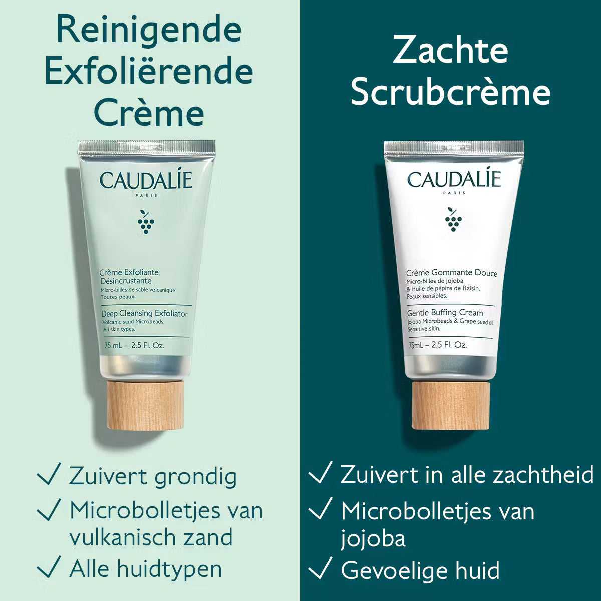 Caudalie Diep Reinigende Exfoliërende Crème