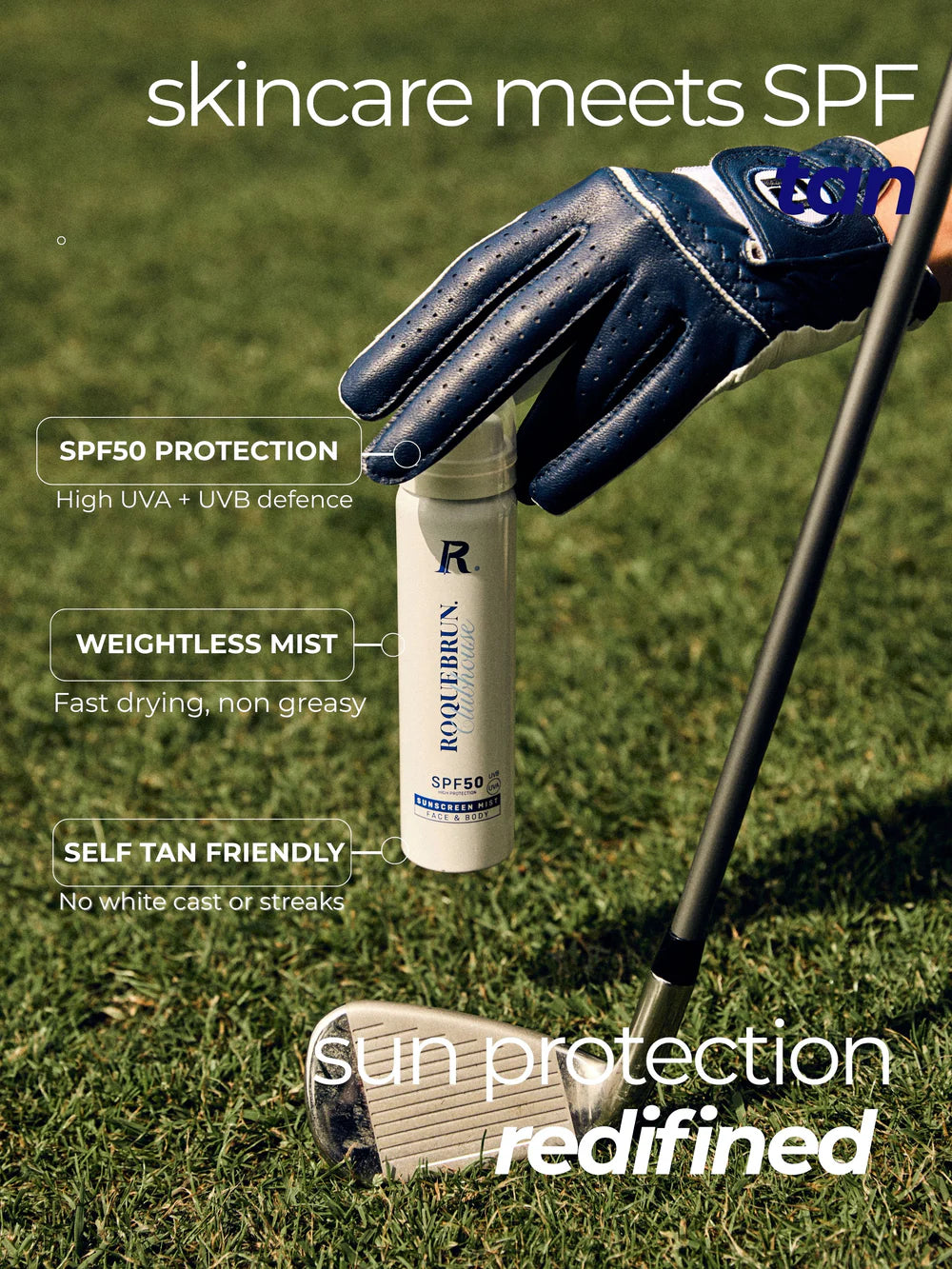 Roquebrun GOLF x ROQUEBRUN. gezichtsspray SPF50