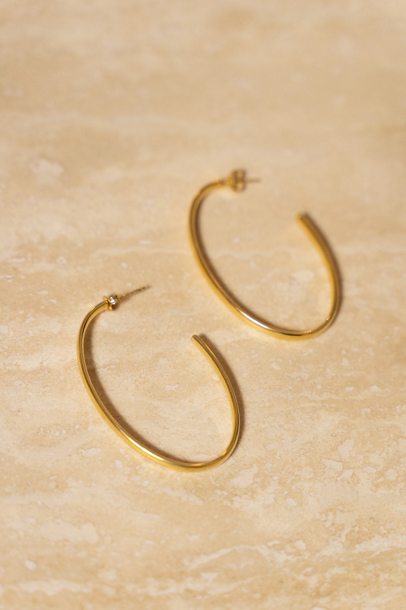 Classic Oorbellen Creole Oval - Gold
