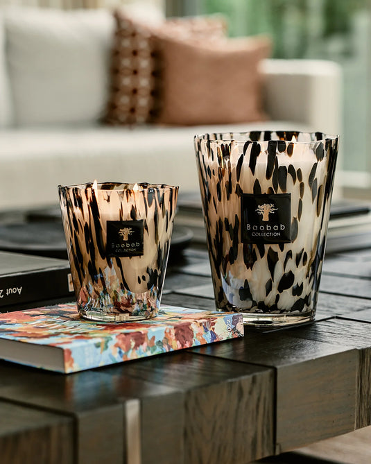Baobab Candle Pearls Black