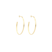 Classic Oorbellen Creole Oval - Brushed Gold