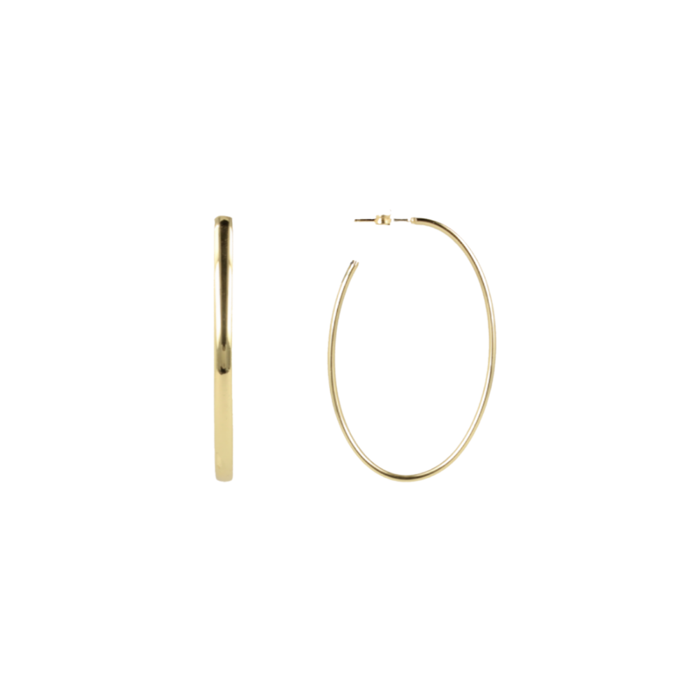 Classic Oorbellen Creole Oval - Gold
