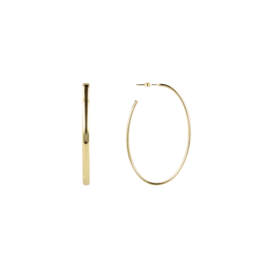 Classic Oorbellen Creole Oval - Gold