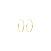 Classic Oorbellen Creole Oval Small - Brushed Gold