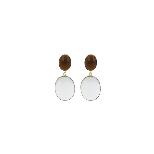 Lott. Gioielli Double Stone Plain Framed Nude/ Champagne