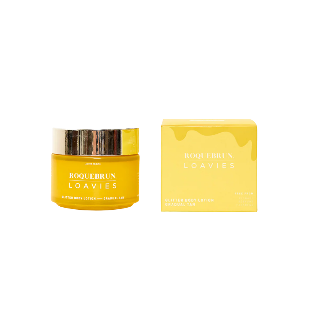 Roquebrun X Loavies Gradual Tan Glitter Bodylotion