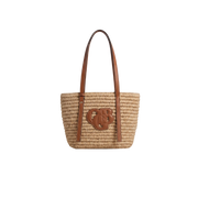 OGB Beauty Raffia Beach Bag