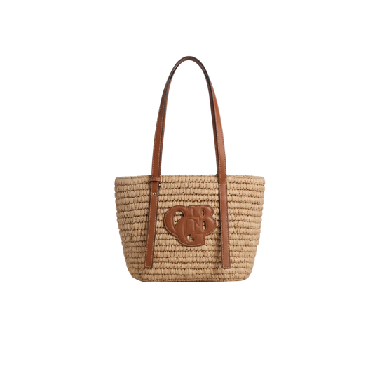 OGB Beauty Raffia Beach Bag