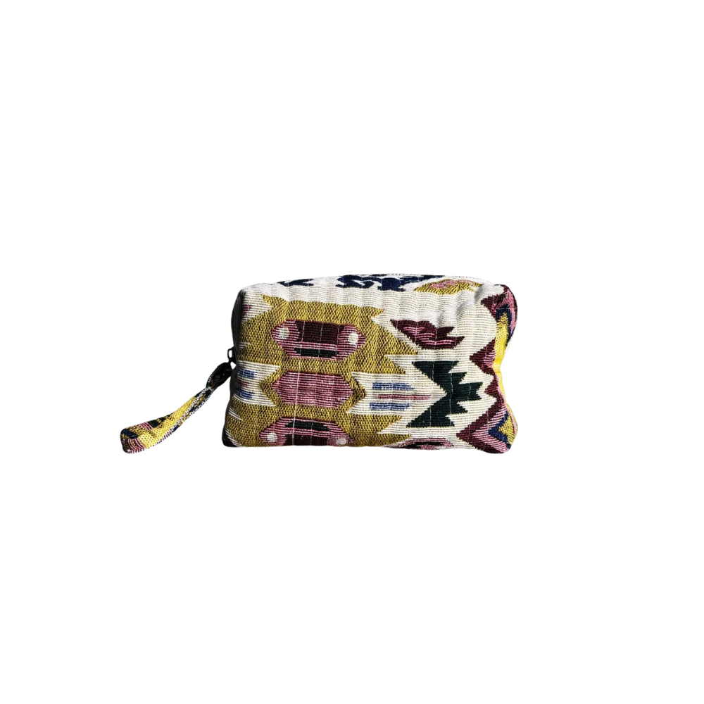 KHUS The jacquard Make-up Pouch Western Chic