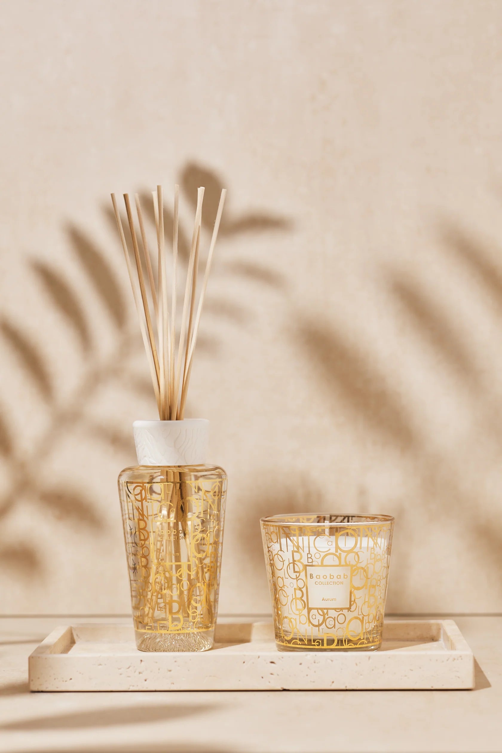 Baobab Gift Box Candle + Diffuser Aurum