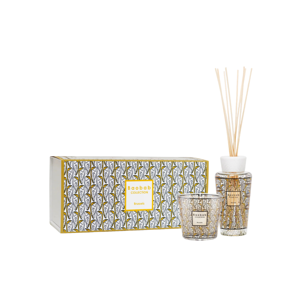Baobab Gift Box Candle + Diffuser Brussels