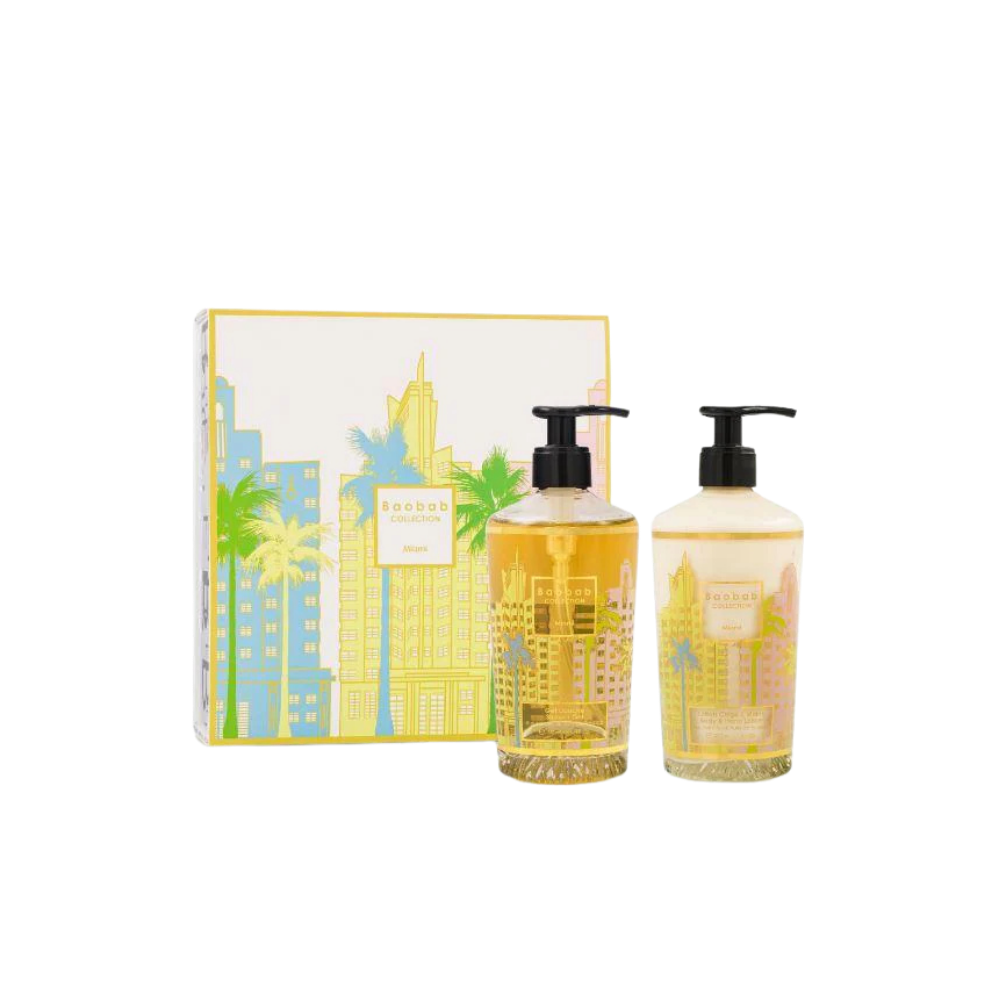 Baobab Gift Box Shower Gel + Body &amp; Hand Lotion Miami