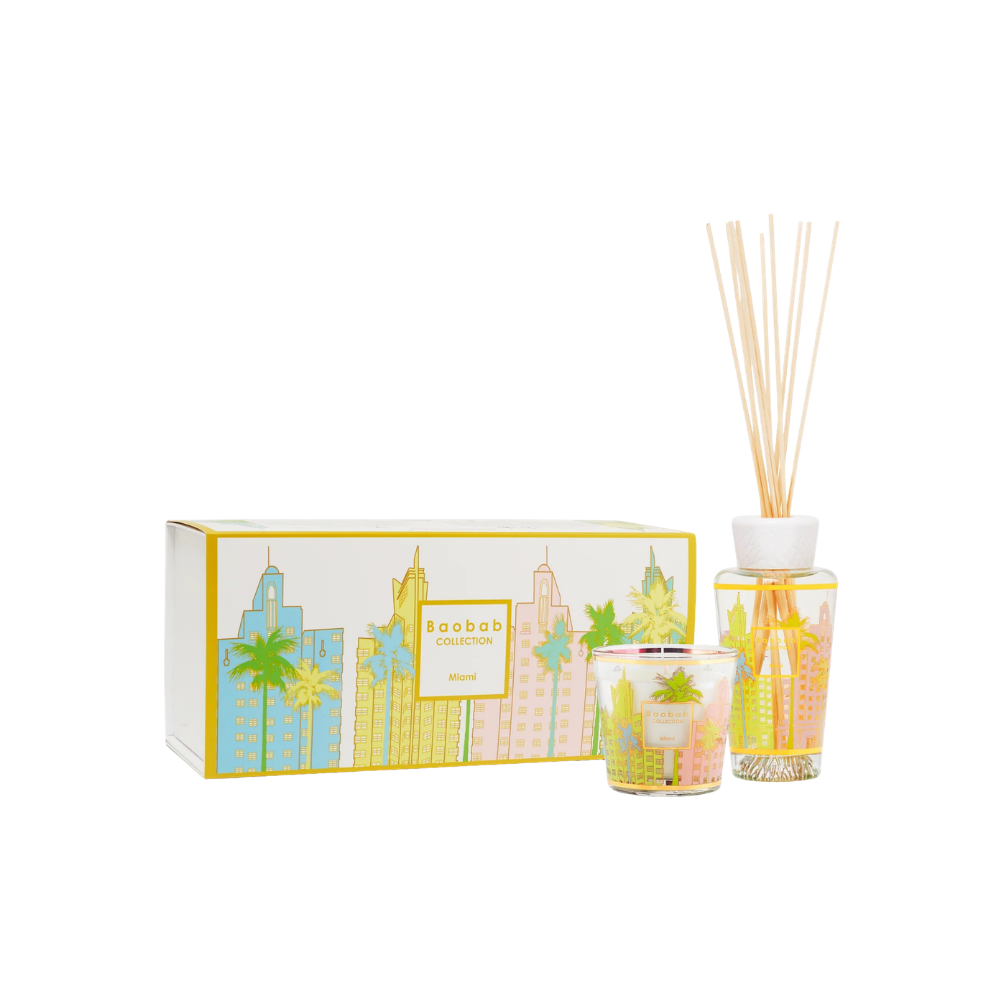 Baobab Gift Box Candle + Diffuser Miami