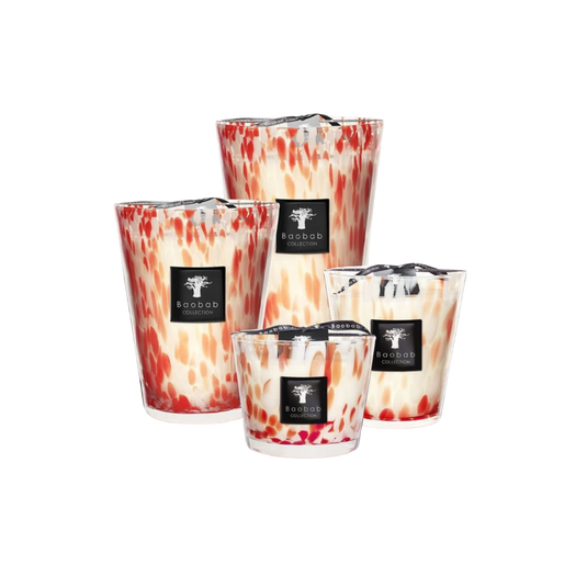 Baobab Candle Pearls Coral