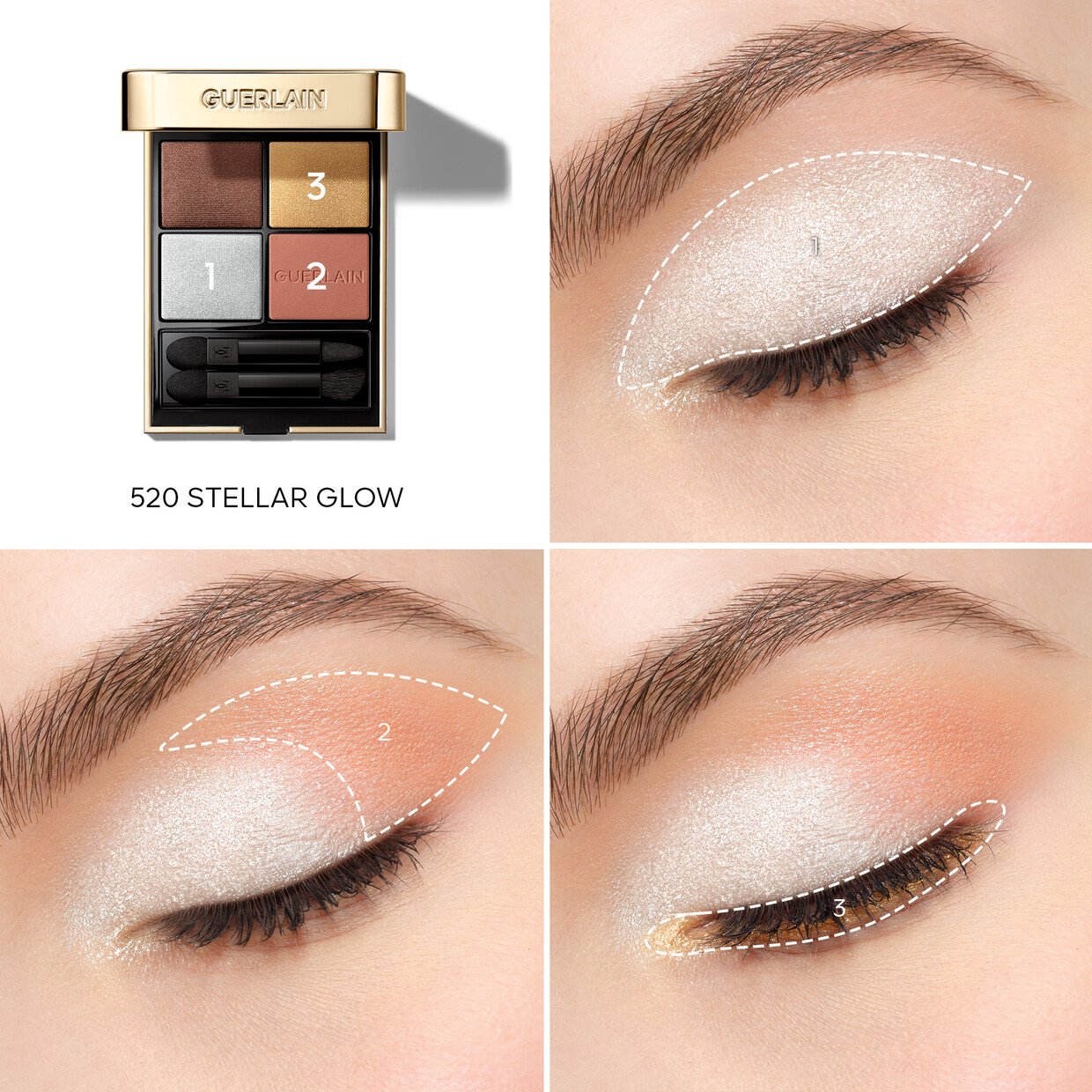 Guerlain Ombres G Oogschaduwpallet Xmas 520 Stellar Glow