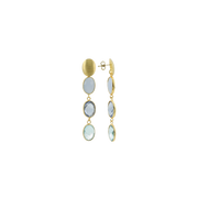 LOTT. Gioielli Three Framed Stones Blue Aura Mix