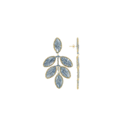 LOTT. Gioielli Flower leaf M Blue Aura