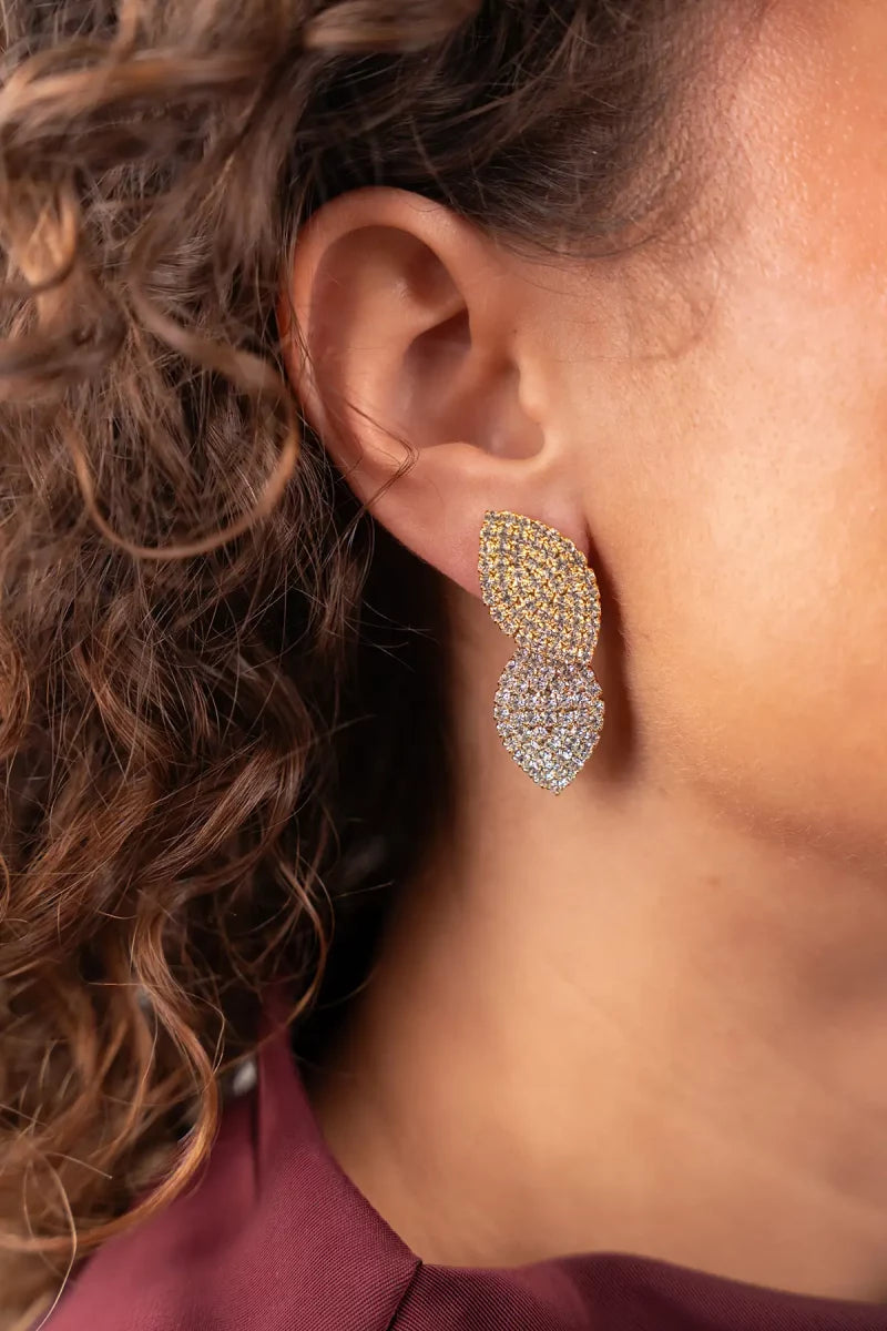 Lott Gioielli Earring Double Leaf - Gold