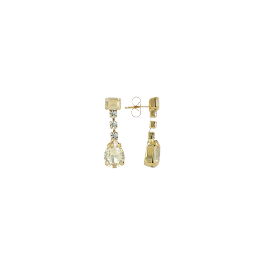 Lott Gioielli Earring String Teardrop S Crystal- Shadow