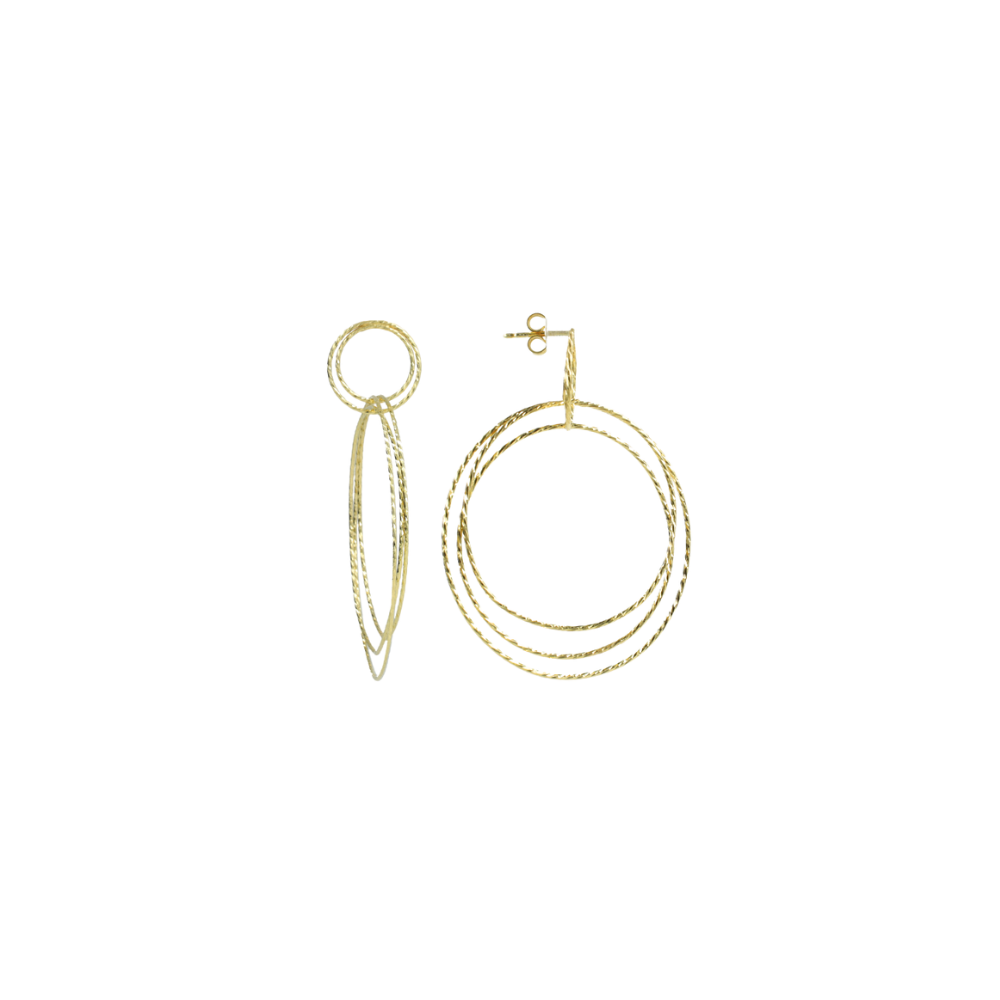 Lott Gioielli Earring Triple Hoops XL