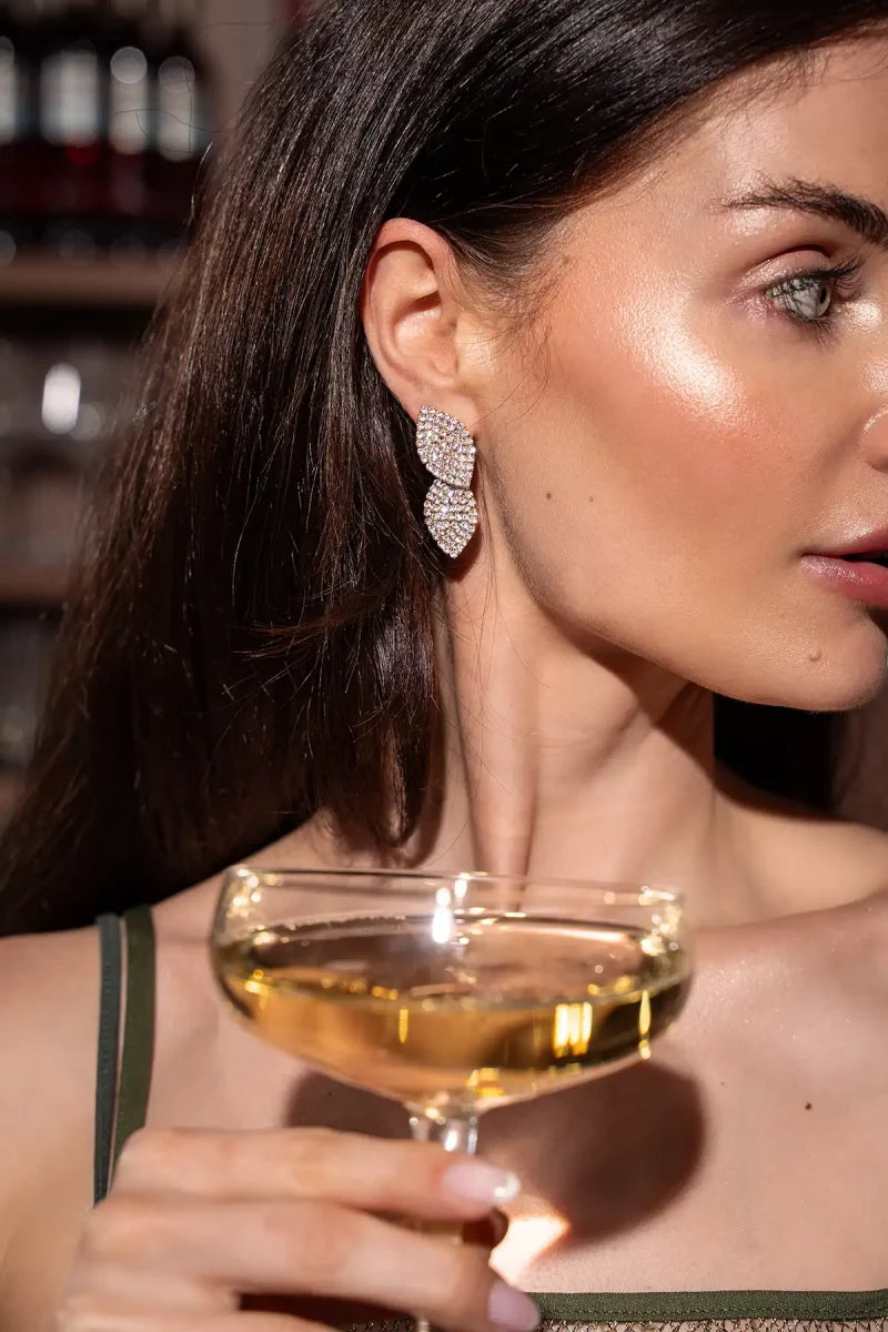 Lott Gioielli Earring Double Leaf - Gold