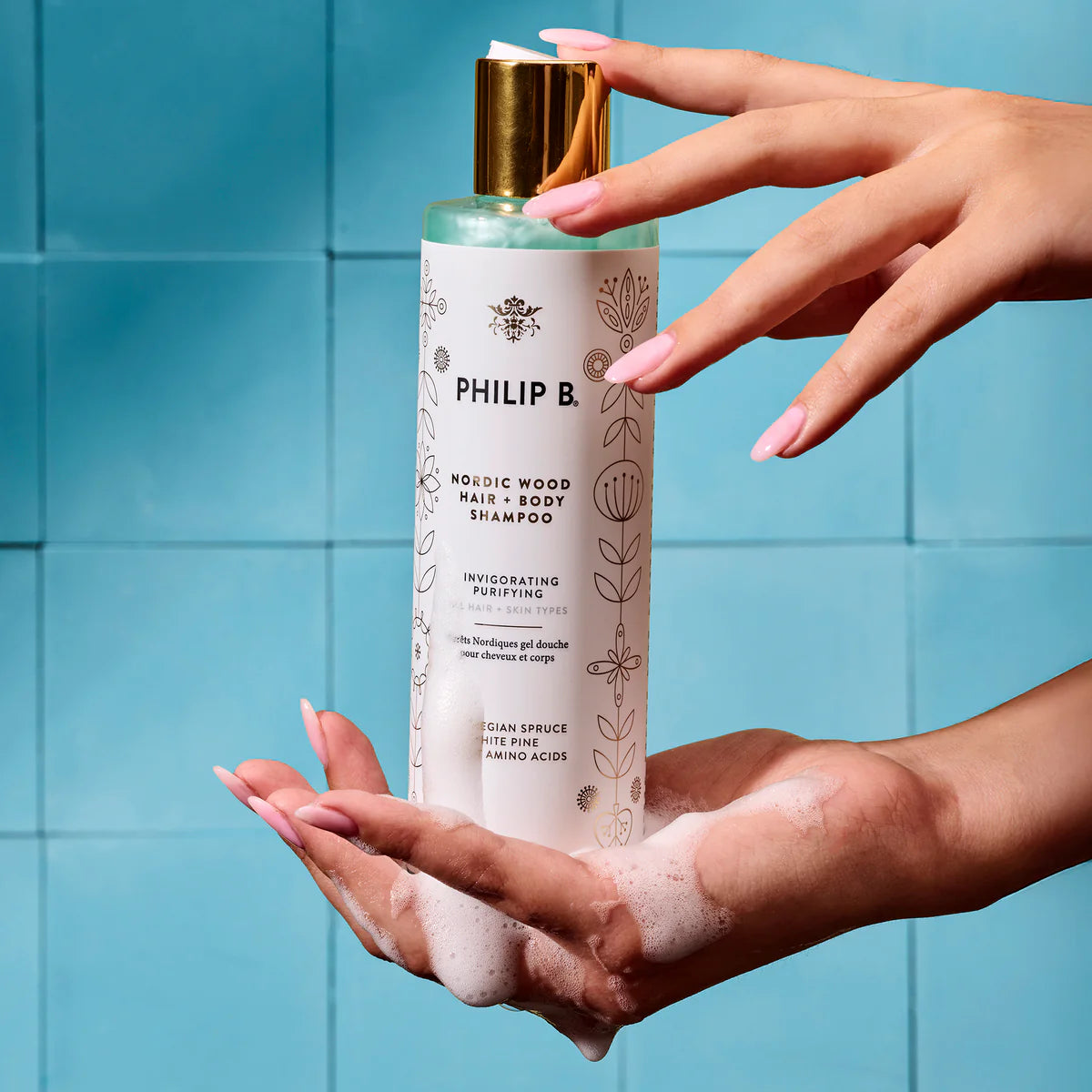 Philip B Nordic Wood Hair + Body Shampoo