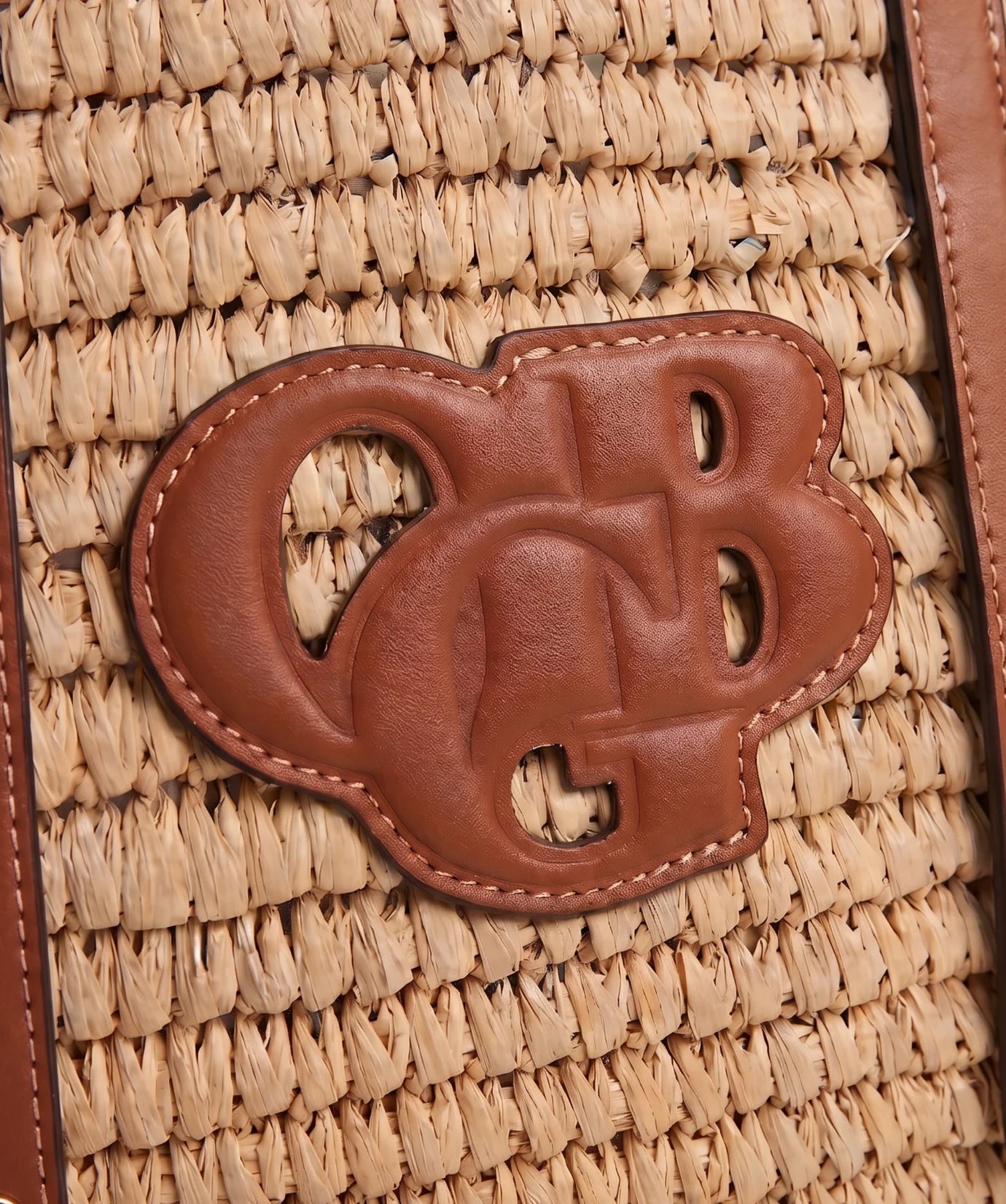 OGB Beauty Raffia Beach Bag
