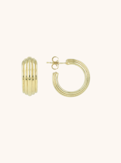 Lott Gioielli Earring Bold Striped Creole S