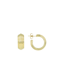 Lott Gioielli Earring Bold Striped Creole S